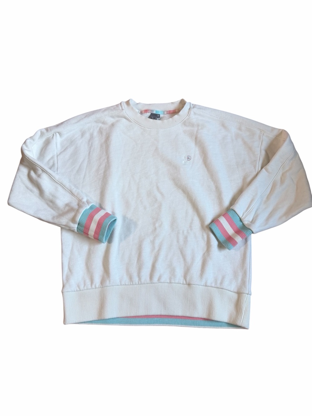 Sweaty Betty Crewneck Sweater with Pastel Trim